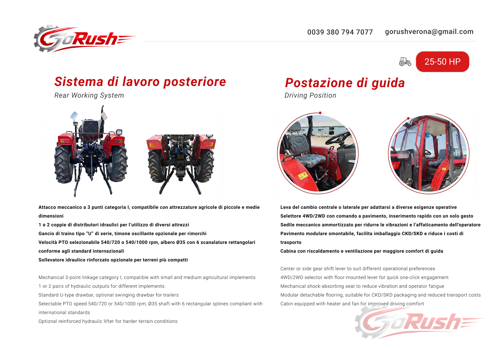 Trattore 25-50 HP 4
